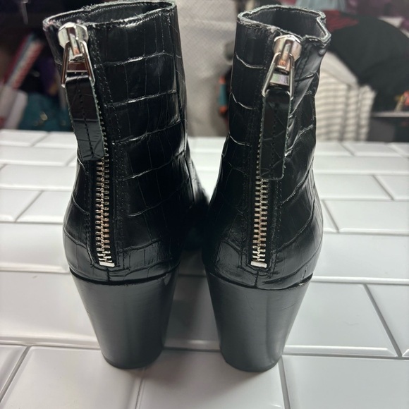 Dolce Vita Coltyn Black Leather Rear Zip Bootie size‎ 8 - Picture 8 of 16